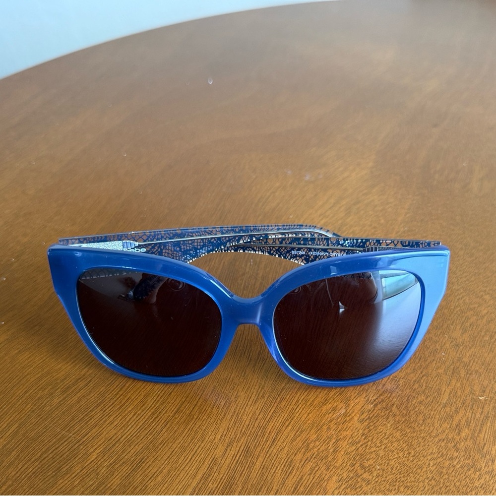 bebe Navy and Blue Lace Sunglasses